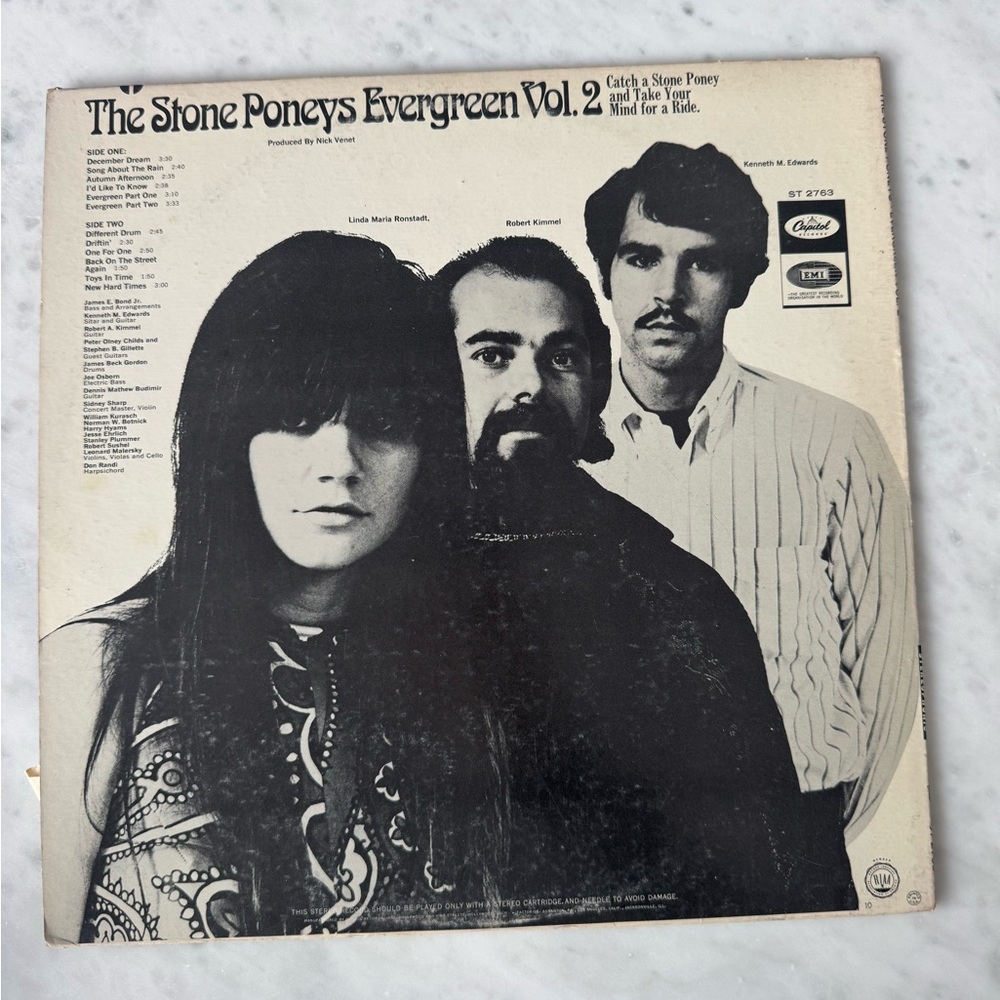The Stone Poneys Evergreen Vol. 2 Vinyl Record - Picture 2 of 4